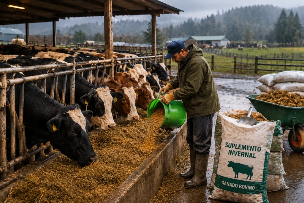 Alimentación invernal del ganado bovino: cómo cubrir el déficit energético en el sur de Chile